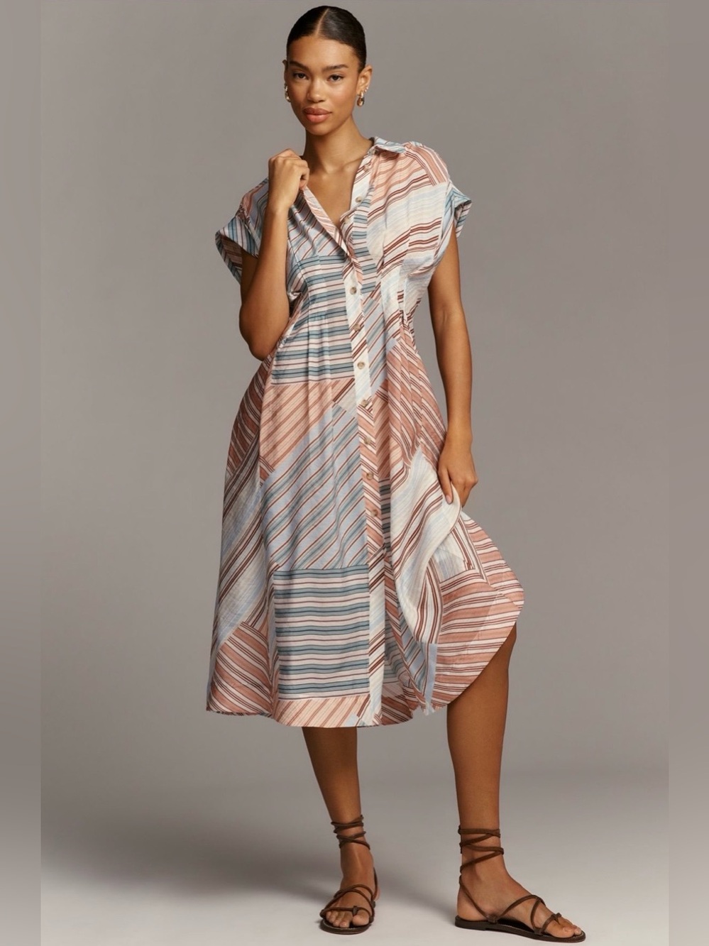 Anthropologie Maeve Midi Shirtdress - Picture 1 of 6